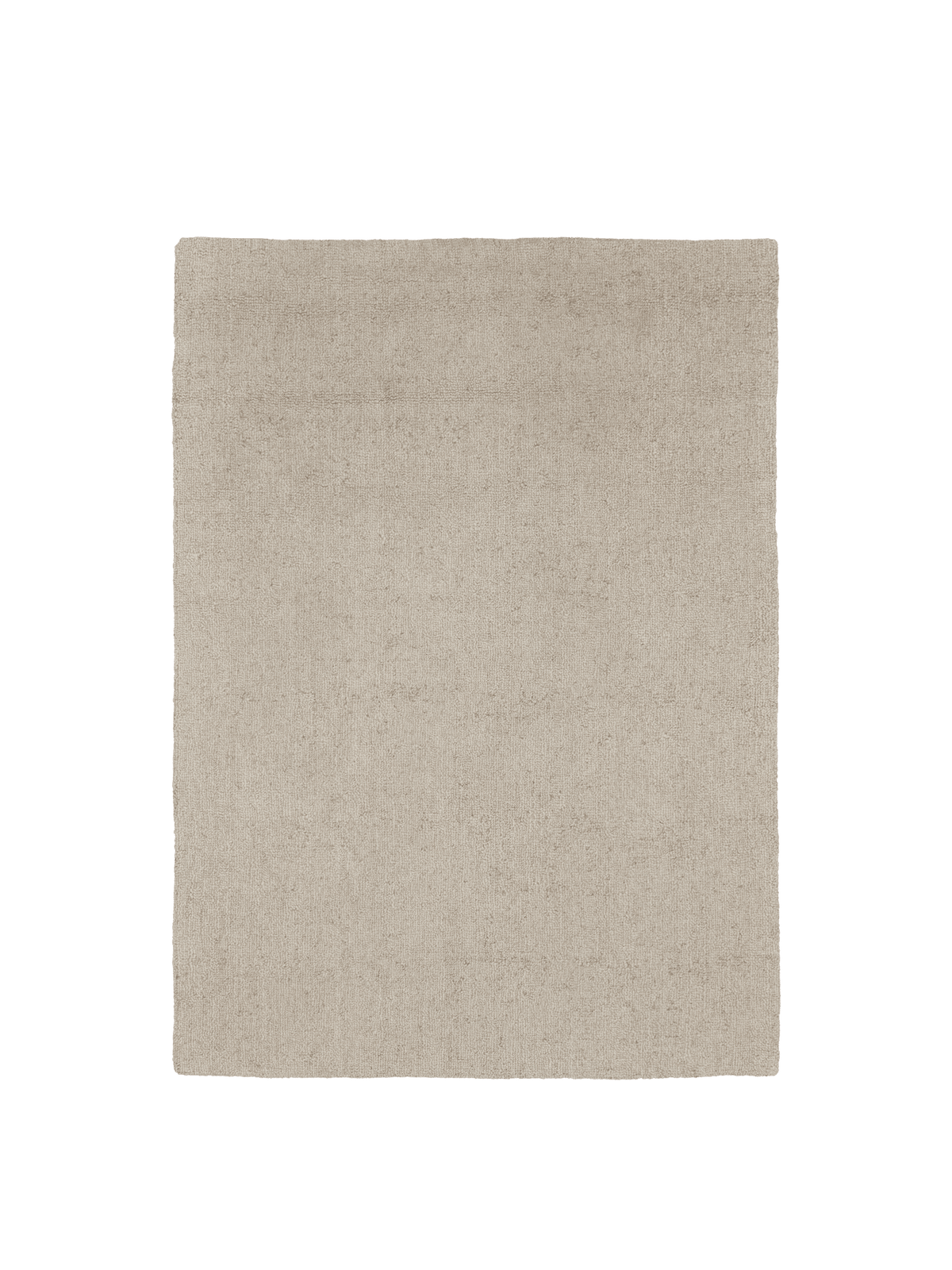 Tapis rectangulaire en laine filée et coton beige 170 x 200 cm Seifa - Ferm Living - The Cool Republic