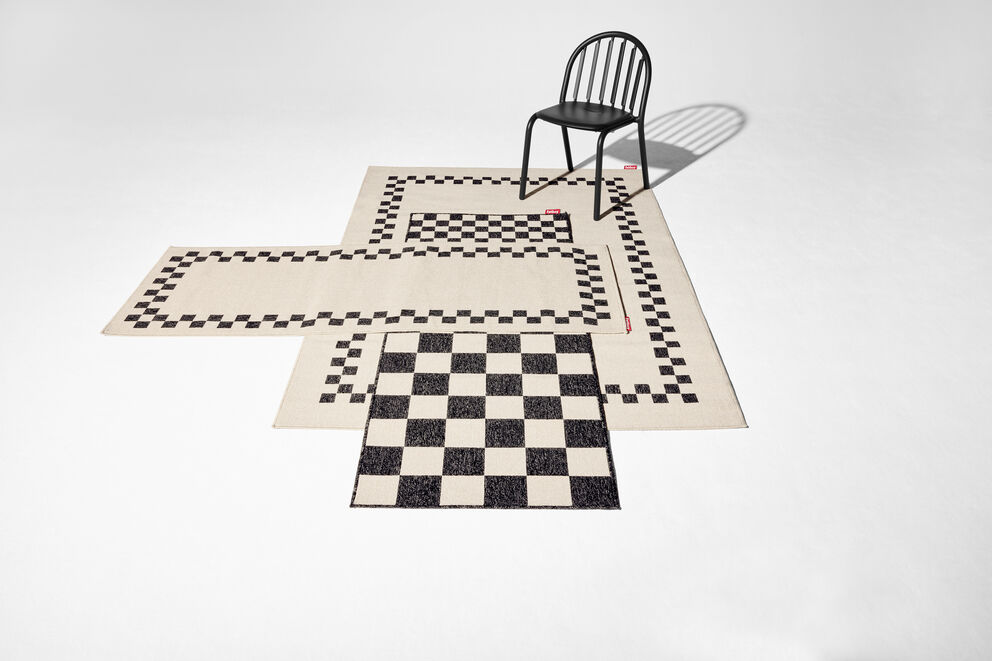 Tapis rectangulaire en polypropylène crème 80x200cm Carpretty Catwalk - Fatboy - The Cool Republic