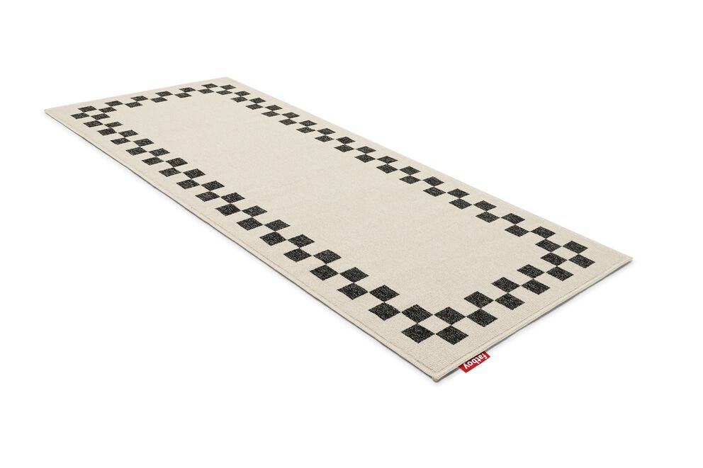 Tapis rectangulaire en polypropylène crème 80x200cm Carpretty Catwalk - Fatboy - The Cool Republic