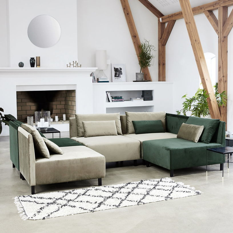 Tapis rectangulaire gris 200x90 cm Riba - House Doctor - The Cool Republic