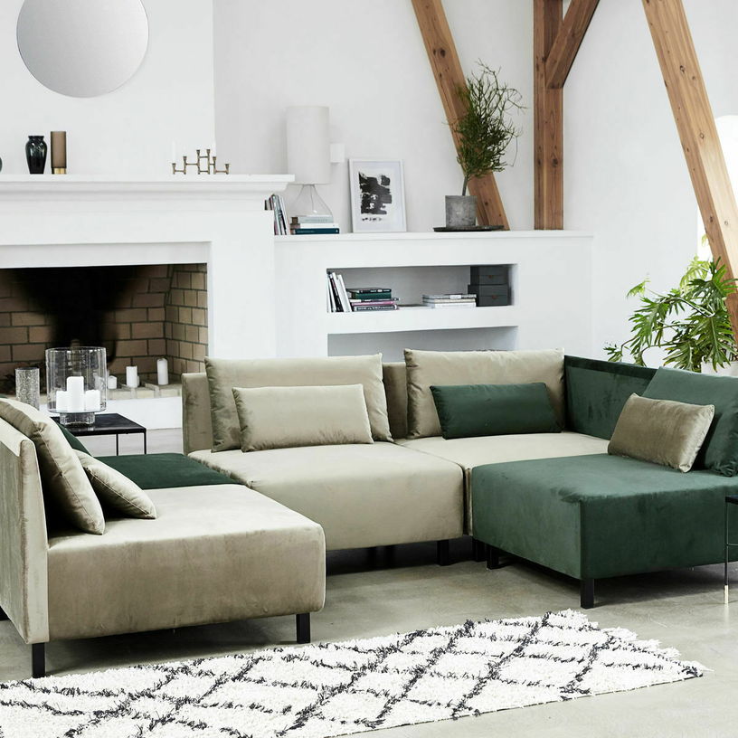 Tapis rectangulaire gris 200x90 cm Riba - House Doctor - The Cool Republic