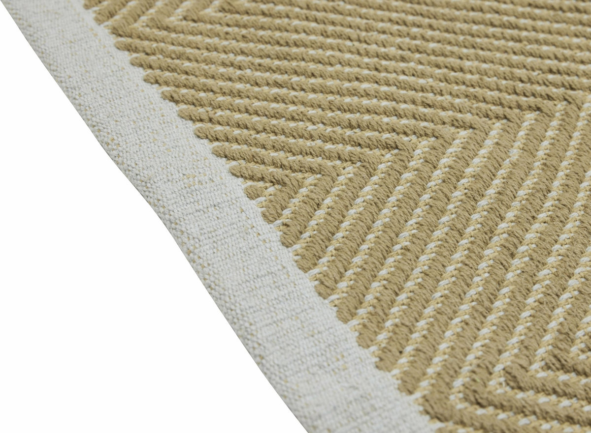 Tapis rectangulaire moelleux moutarde 120x180 cm - Hübsch - The Cool Republic