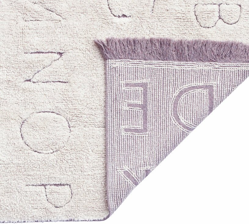 Tapis recyclé lavable 130x90 cm ABC - Lorena Canals - The Cool Republic