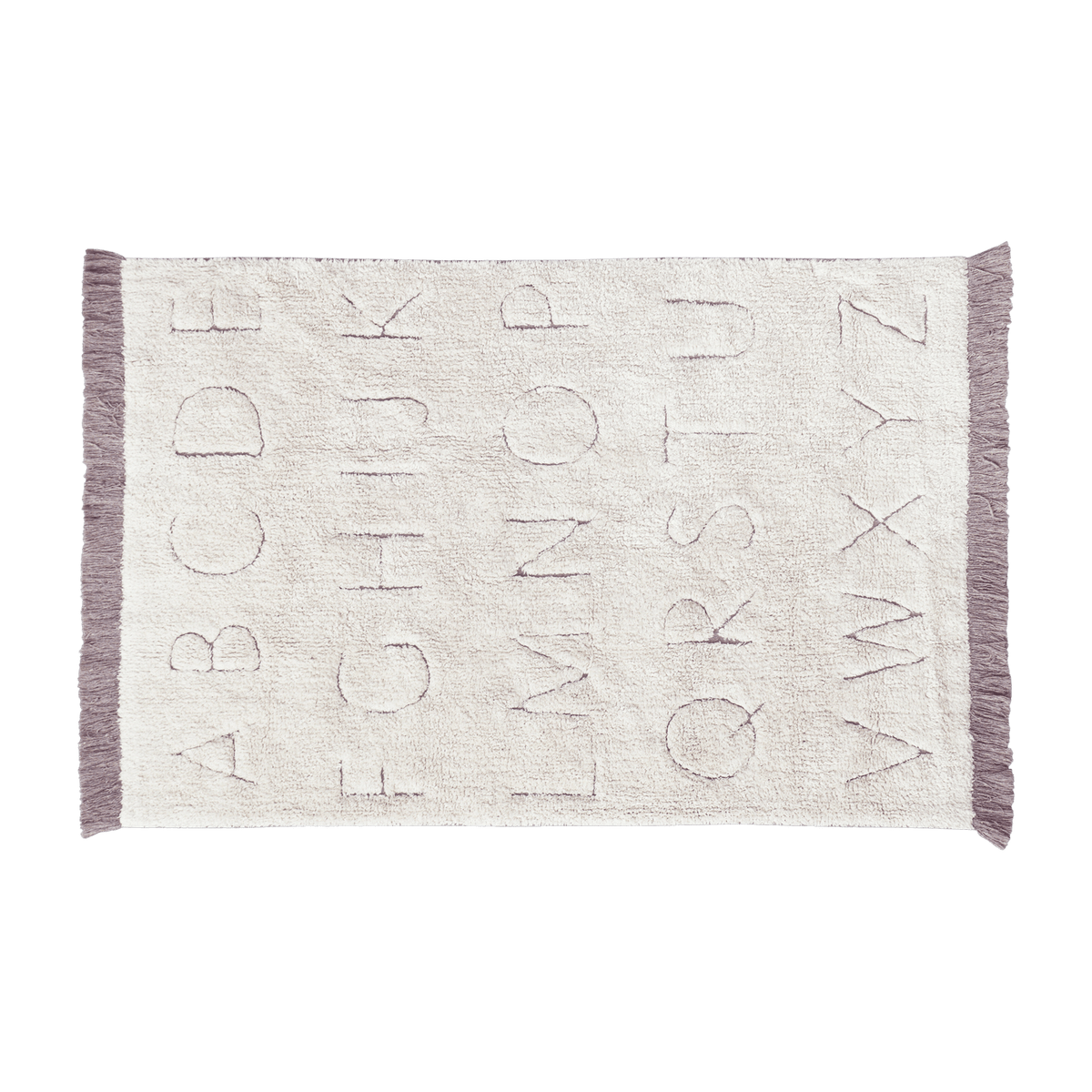Tapis recyclé lavable 130x90 cm ABC - Lorena Canals - The Cool Republic