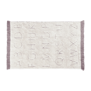 Tapis recyclé lavable 130x90 cm ABC - Lorena Canals - The Cool Republic
