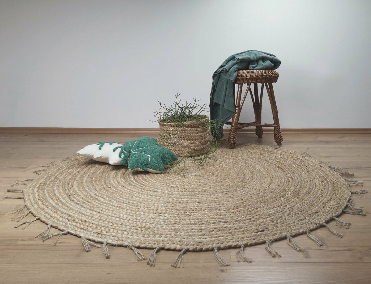 Tapis ronc en jute 140 cm ABHA - Nattiot - The Cool Republic