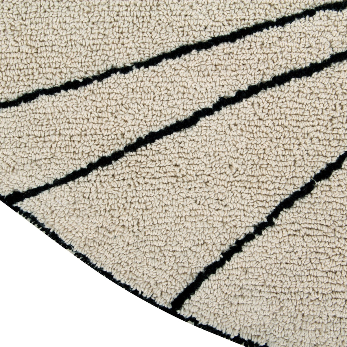 Tapis rond beige 160 cm Trace - Lorena Canals - The Cool Republic