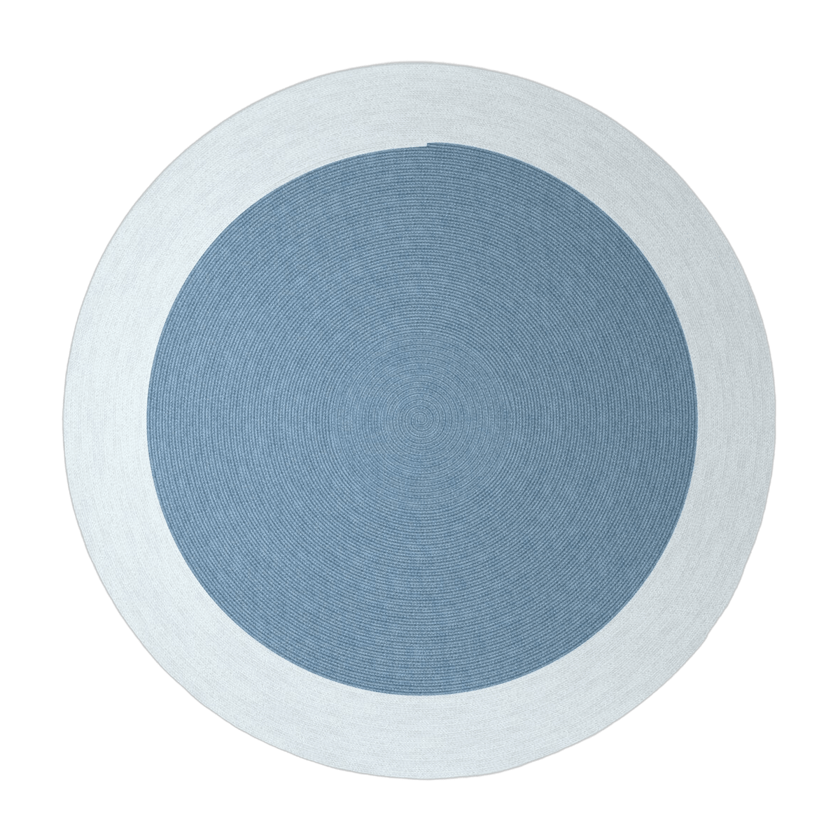 Tapis rond en corde bleu océan 250 cm Onda - Fast Spa - The Cool Republic