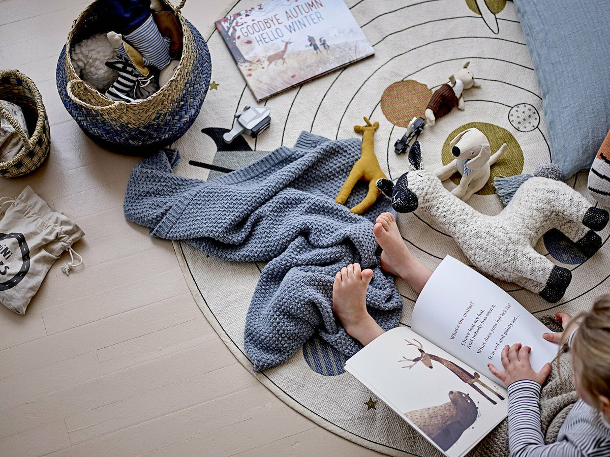 Tapis rond en coton 130 cm Lanas - Bloomingville mini - The Cool Republic