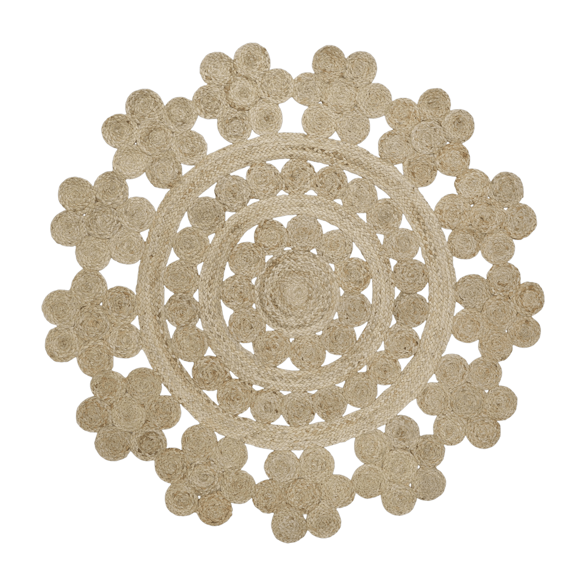 Tapis rond en jute 140 cm Moora - Nattiot - The Cool Republic
