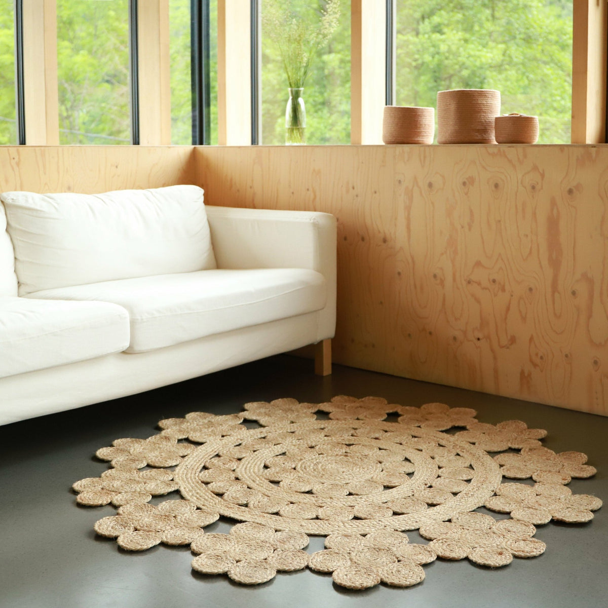 Tapis rond en jute 140 cm Moora - Nattiot - The Cool Republic
