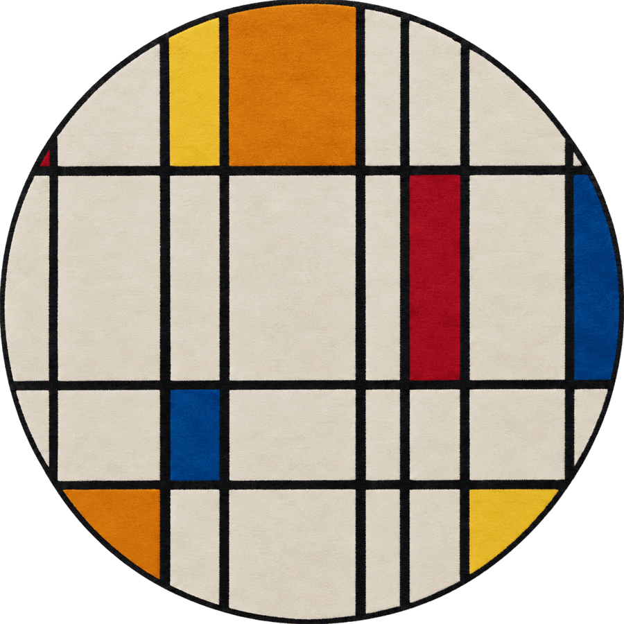 Tapis rond en laine 150 cm Aria - SON-TAPIS - The Cool Republic