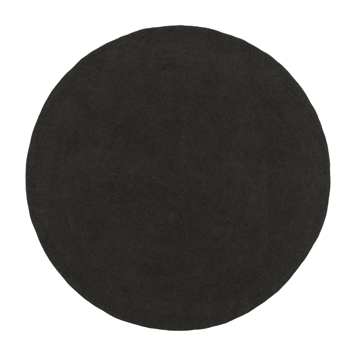 Tapis rond en laine anthracite 200 cm Kuno - myfelt - The Cool Republic