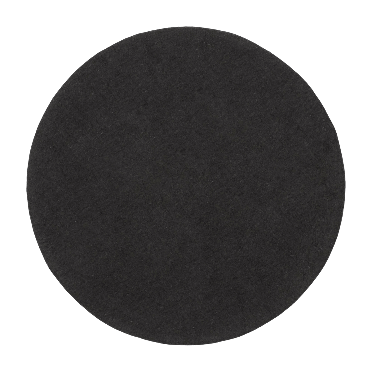 Tapis rond en laine anthracite 90 cm Kuno - myfelt - The Cool Republic
