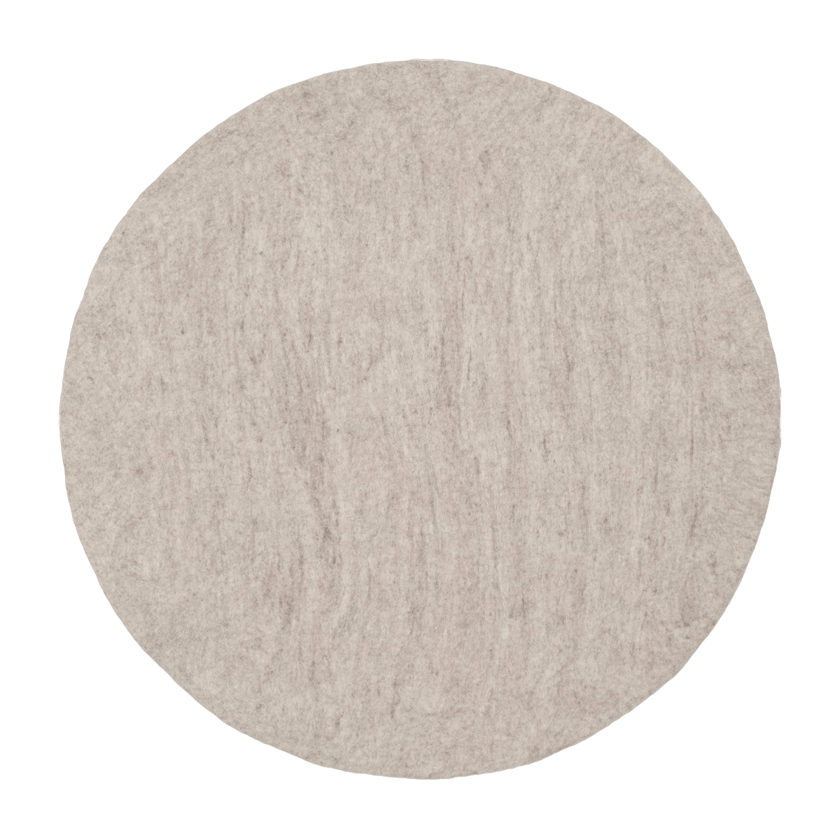 Tapis rond en laine beige marbré 90 cm Béla - myfelt - The Cool Republic