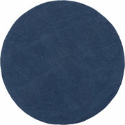 Tapis rond en laine bleu foncé 90 cm Alva - myfelt - The Cool Republic