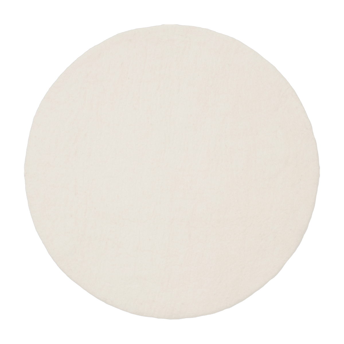 Tapis rond en laine écru 70 cm Linéa - myfelt - The Cool Republic
