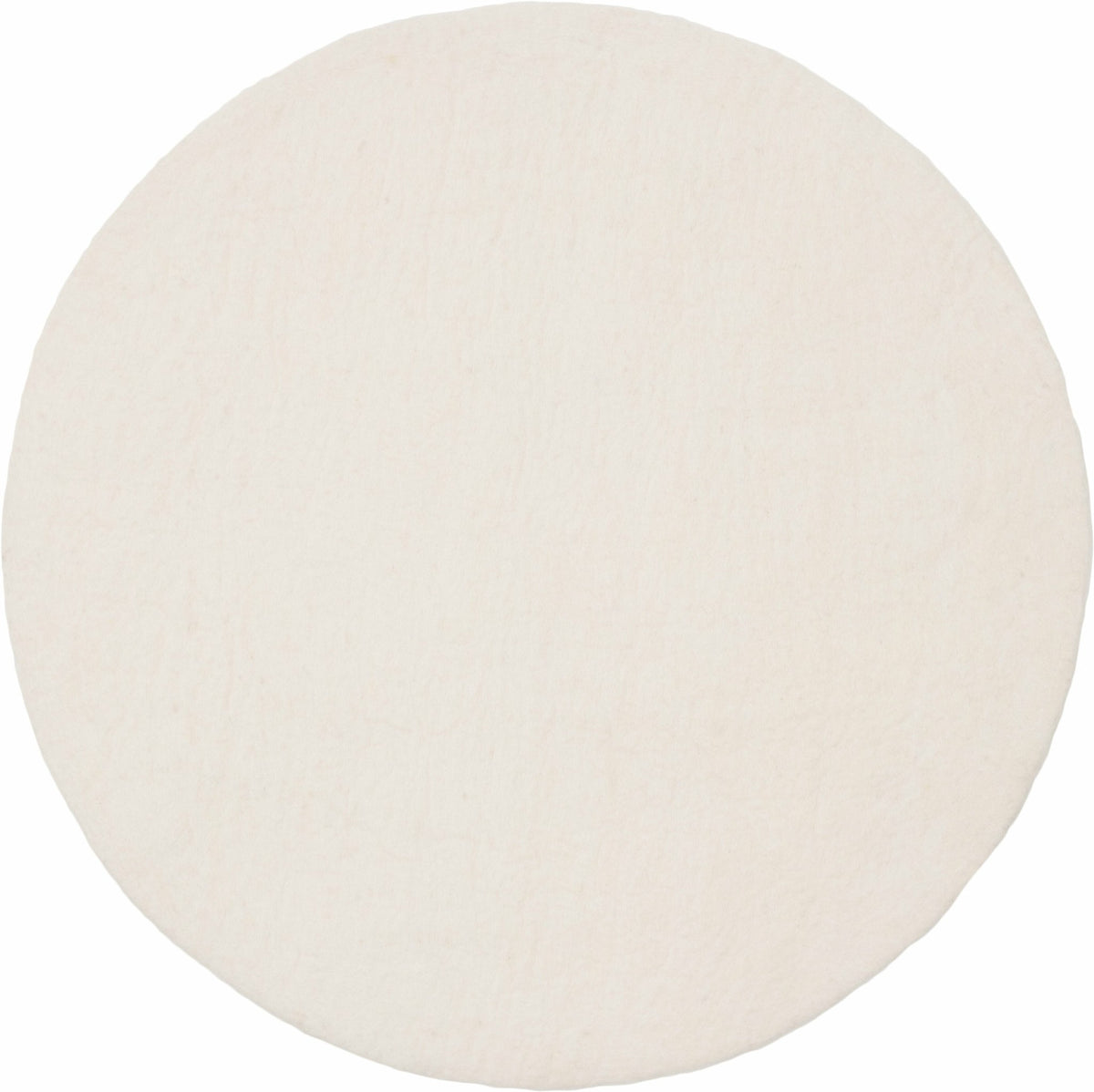 Tapis rond en laine écru 90 cm Linéa - myfelt - The Cool Republic