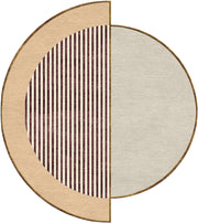 Tapis rond en laine et soie végétale 150 cm Raf - SON-TAPIS - The Cool Republic