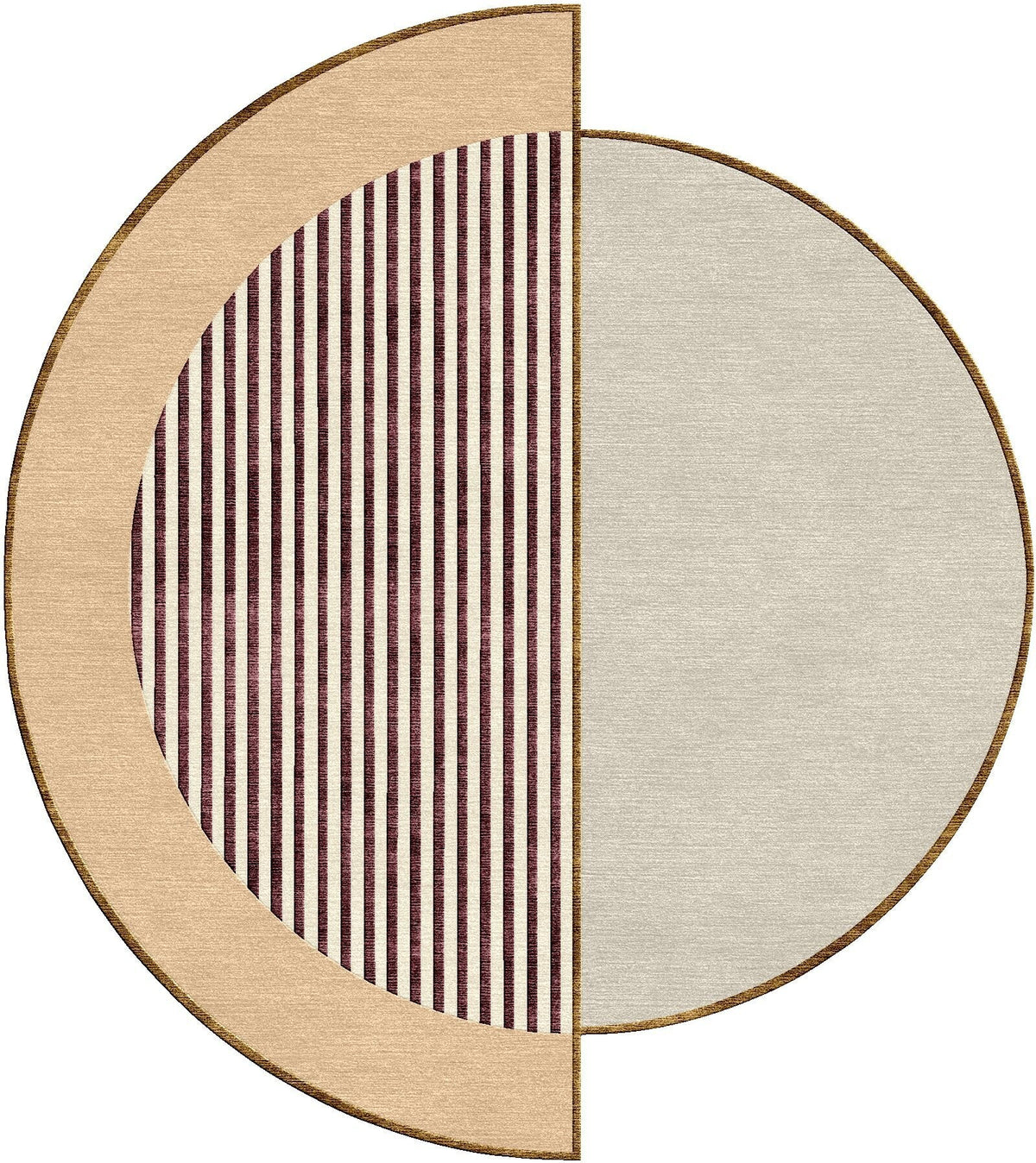Round wool and silk carpet 250 cm Raf - SON-TAPIS - The Cool Republic