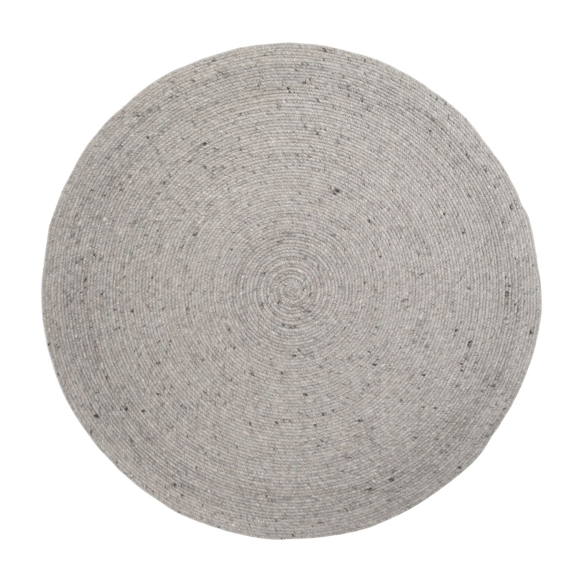 Tapis rond en laine gris 140 cm Neethu- Nattiot - The Cool Republic