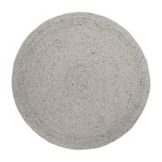 Tapis rond en laine gris 140 cm Neethu- Nattiot - The Cool Republic