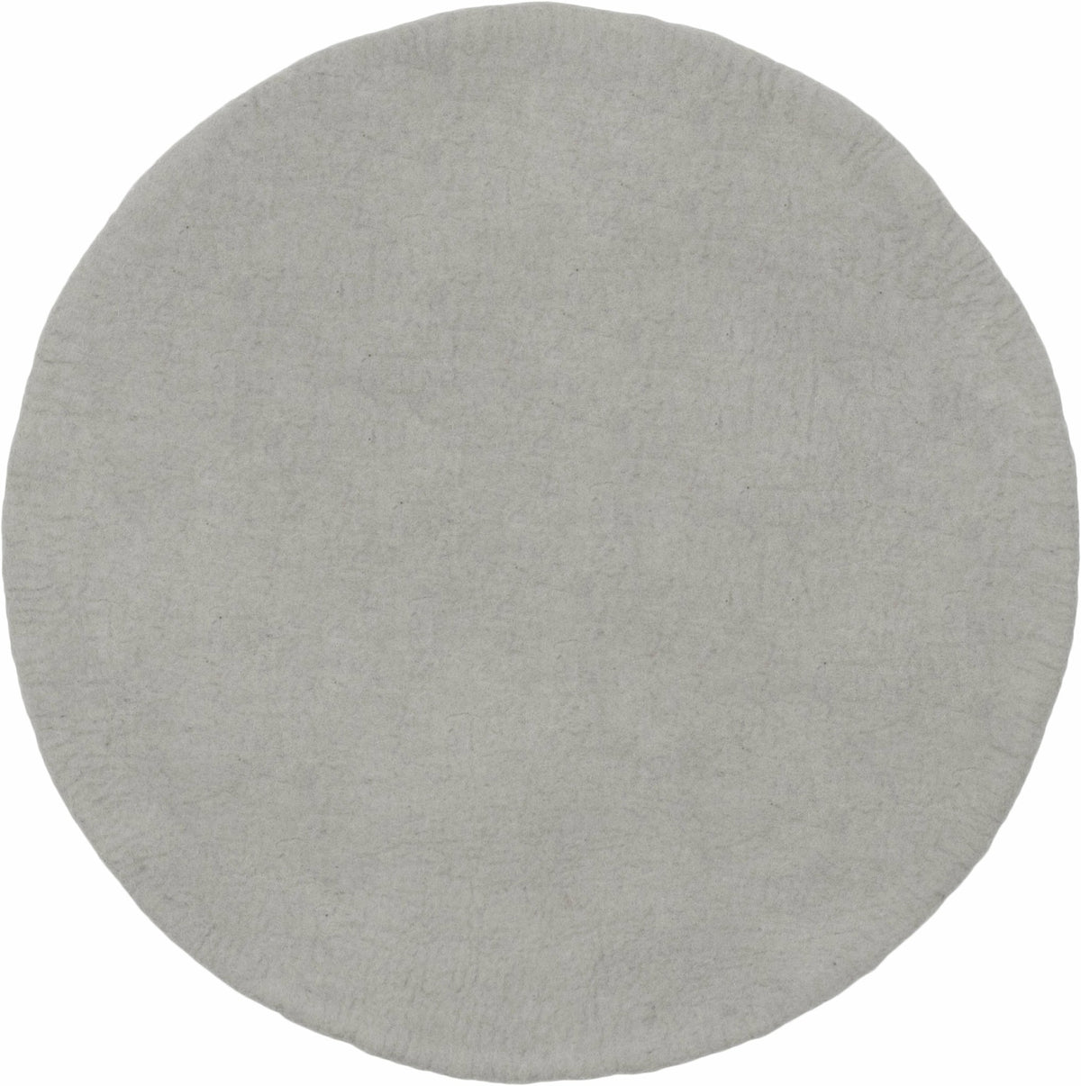 Tapis rond en laine gris 90 cm Luis - myfelt - The Cool Republic