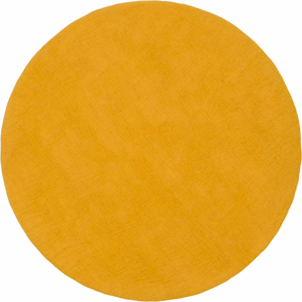 Tapis rond en laine moutarde 90 cm Klara - myfelt - The Cool Republic