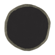Tapis rond en laine noir 100cm Aros - Nanimarquina - The Cool Republic