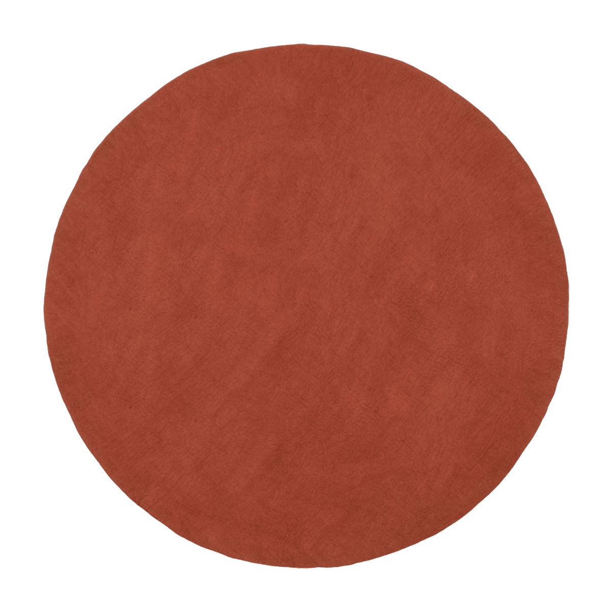 Tapis rond en laine rouge brique 300 cm Lora - myfelt - The Cool Republic