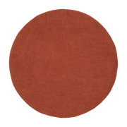 Tapis rond en laine rouge brique 90 cm Lora - myfelt - The Cool Republic
