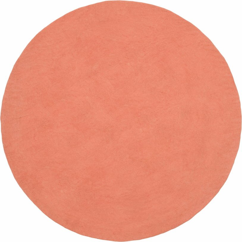 Tapis rond en laine saumon 250 cm Lea - myfelt - The Cool Republic