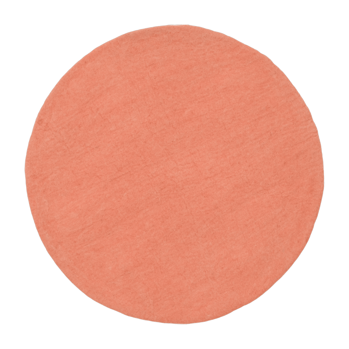 Tapis rond en laine saumon 90 cm Lea - myfelt - The Cool Republic