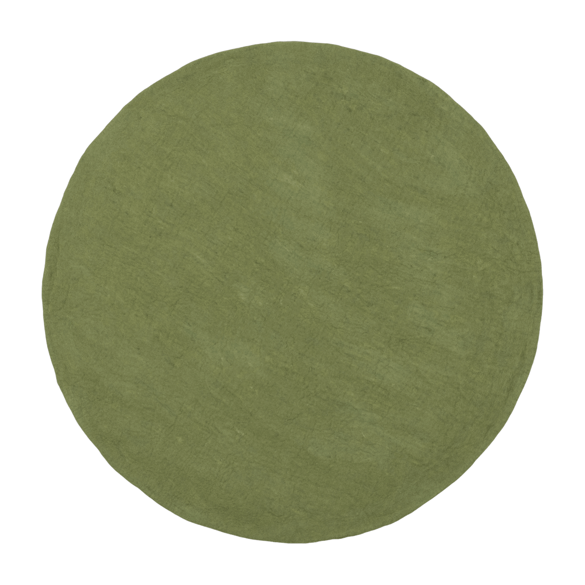 Tapis rond en laine vert 160 cm Kaspar - myfelt - The Cool Republic