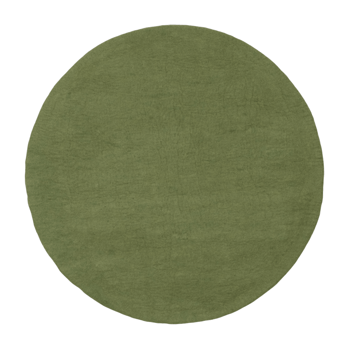 Tapis rond en laine vert 90 cm Kaspar - myfelt - The Cool Republic