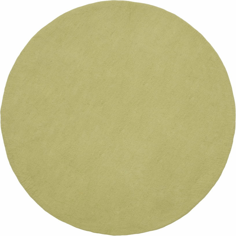 Tapis rond en laine vert clair 180 cm Pitt - myfelt - The Cool Republic