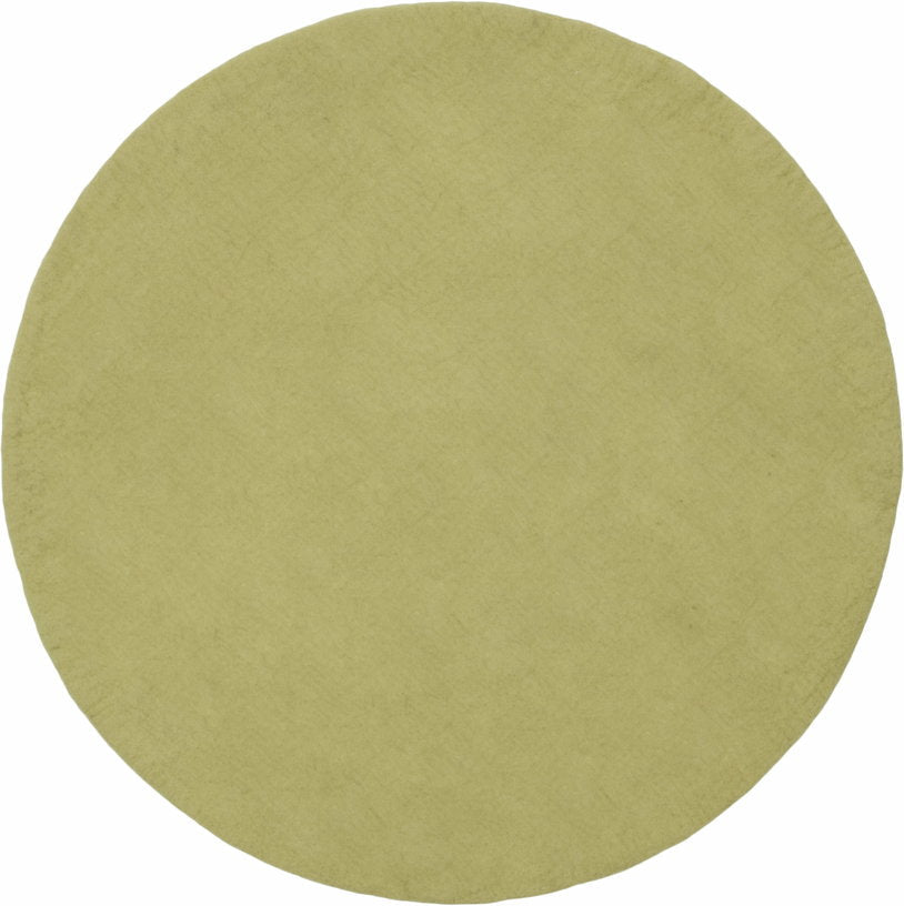 Tapis rond en laine vert clair 90 cm Pitt - myfelt - The Cool Republic