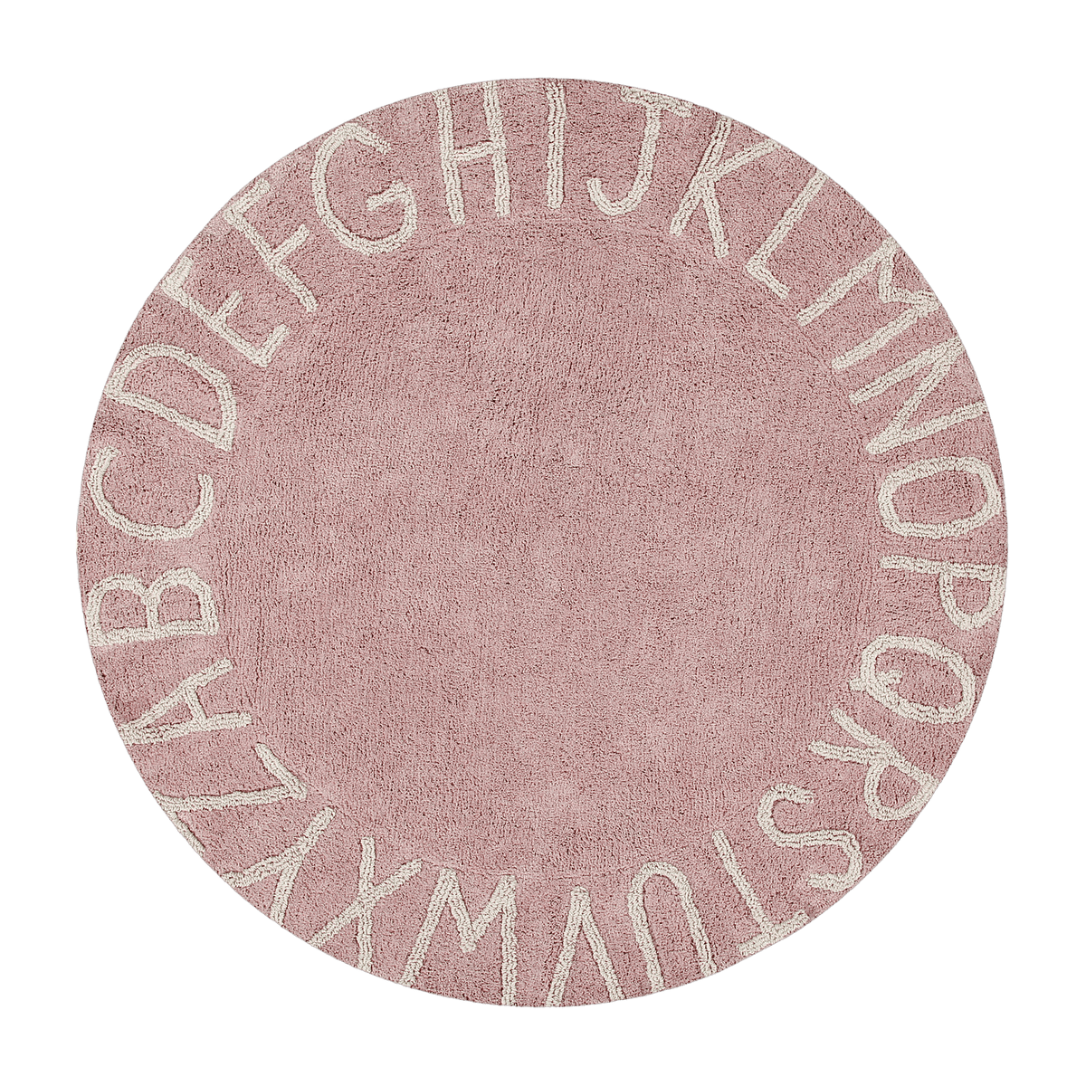 Tapis rond lavable rose 150 cm ABC - Lorena Canals - The Cool Republic