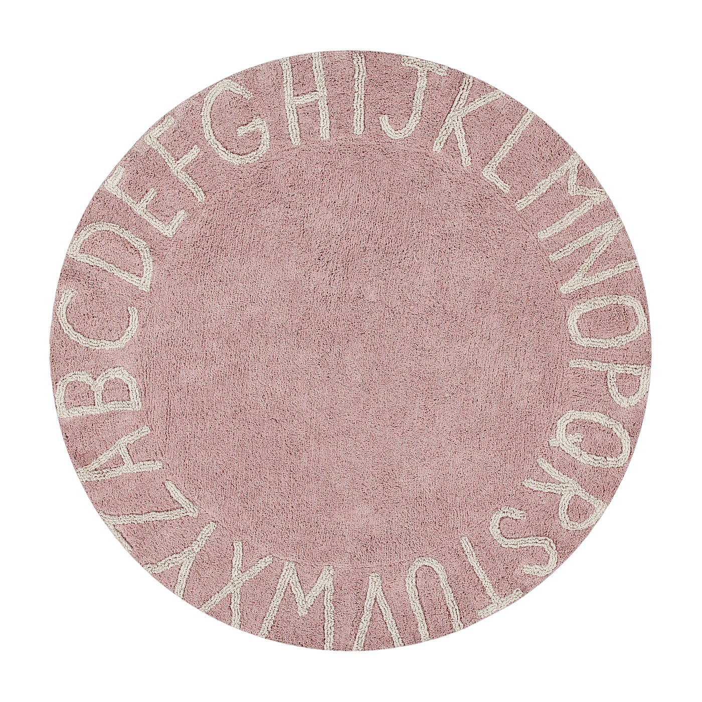 Tapis rond lavable rose 150 cm ABC - Lorena Canals - The Cool Republic