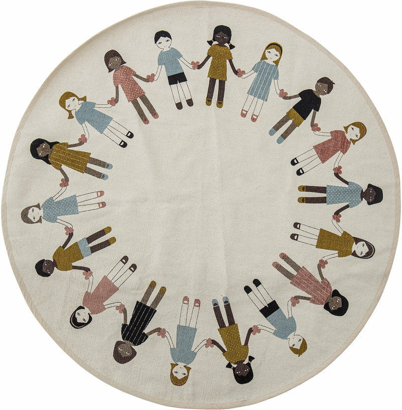 Tapis rond pour enfants 130 cm Friends - Bloomingville Mini - The Cool Republic
