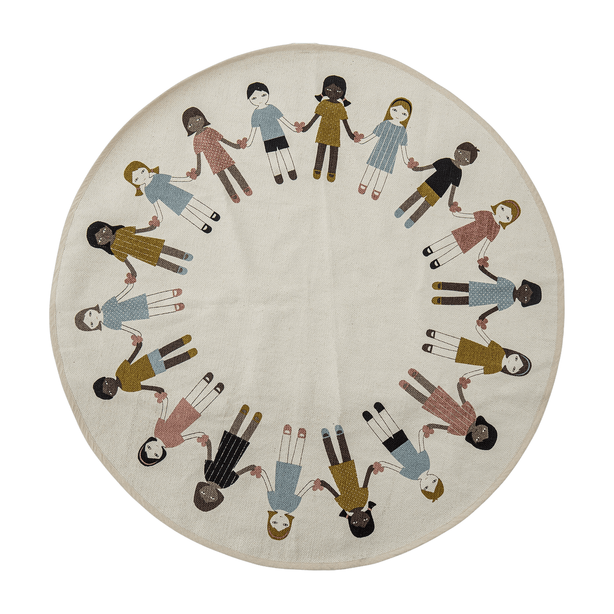 Tapis rond pour enfants 130 cm Friends - Bloomingville Mini - The Cool Republic