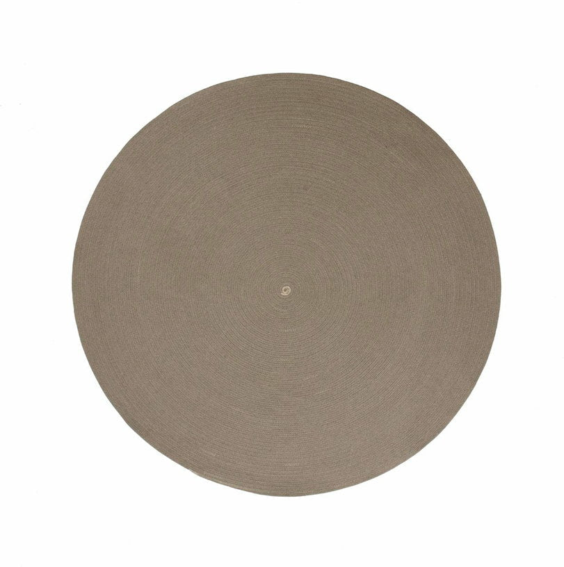 Tapis rond taupe 140 cm Circle - Cane - Line - The Cool Republic