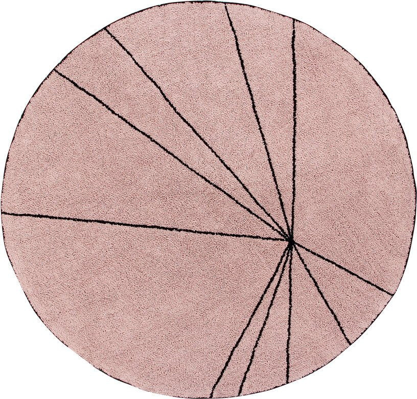Tapis rond vieux rose 160 cm Trace - Lorena Canals - The Cool Republic