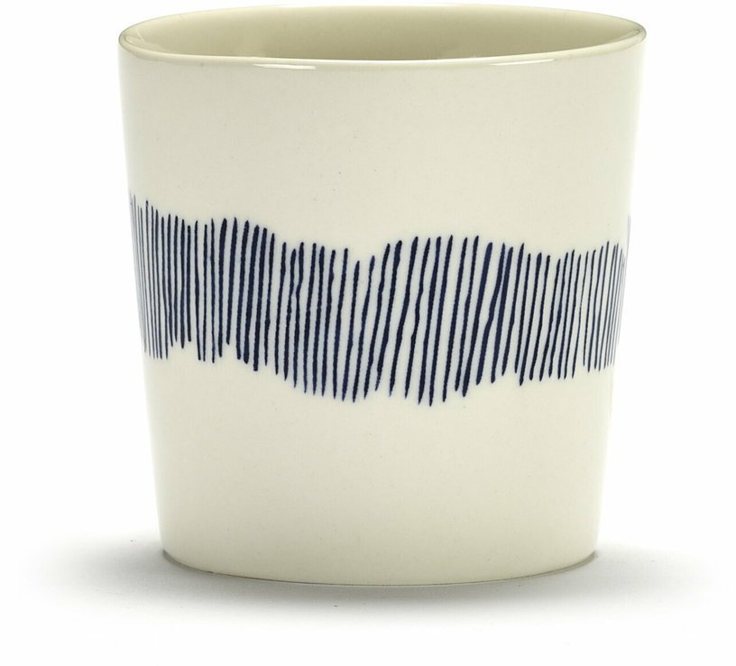Tasse à café blanche 25 cl Stripes Feast - Serax - The Cool Republic