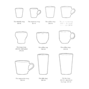 Tasse à café en grès marron 250ml Shell - HKLIVING - The Cool Republic