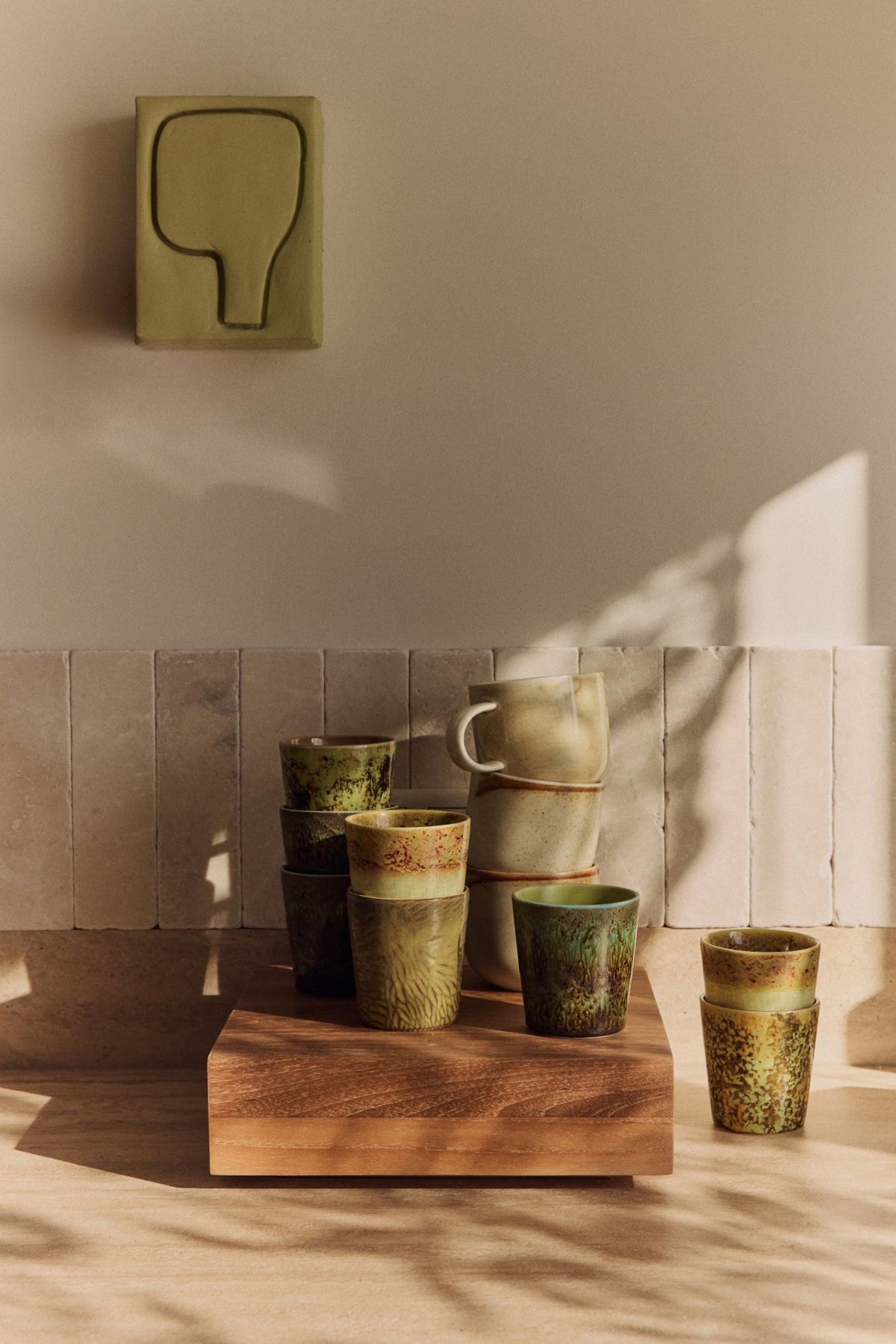 Tasse à café en porcelaine crème et marron 320ml Rustique - HKLIVING - The Cool Republic