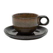 Tasse à café et soucoupe indi grey 13x6cm Surface - Serax - The Cool Republic