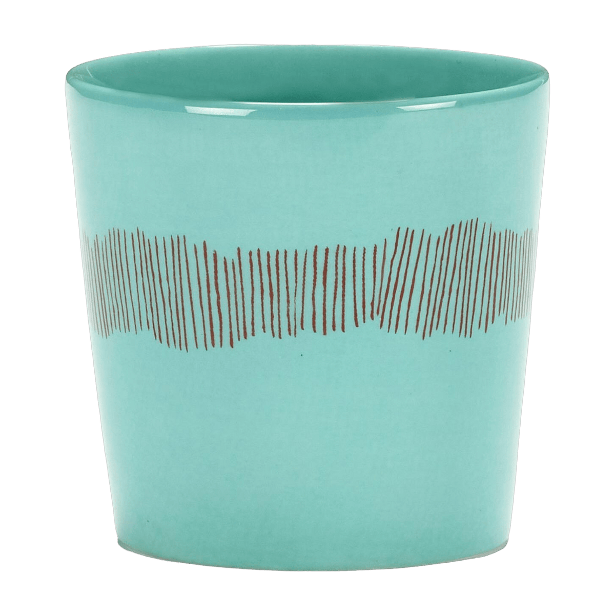 Tasse à café turquoise 25 cl Stripes Feast - Serax - The Cool Republic