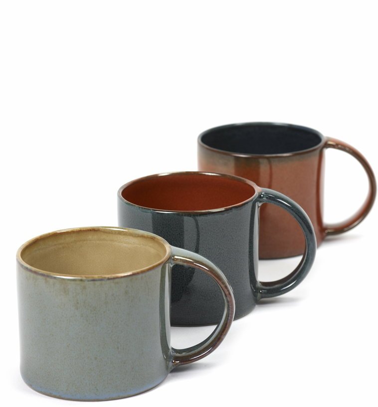 Tasse à expresso en grès rouille et bleu marine 6 cm - Serax - The Cool Republic