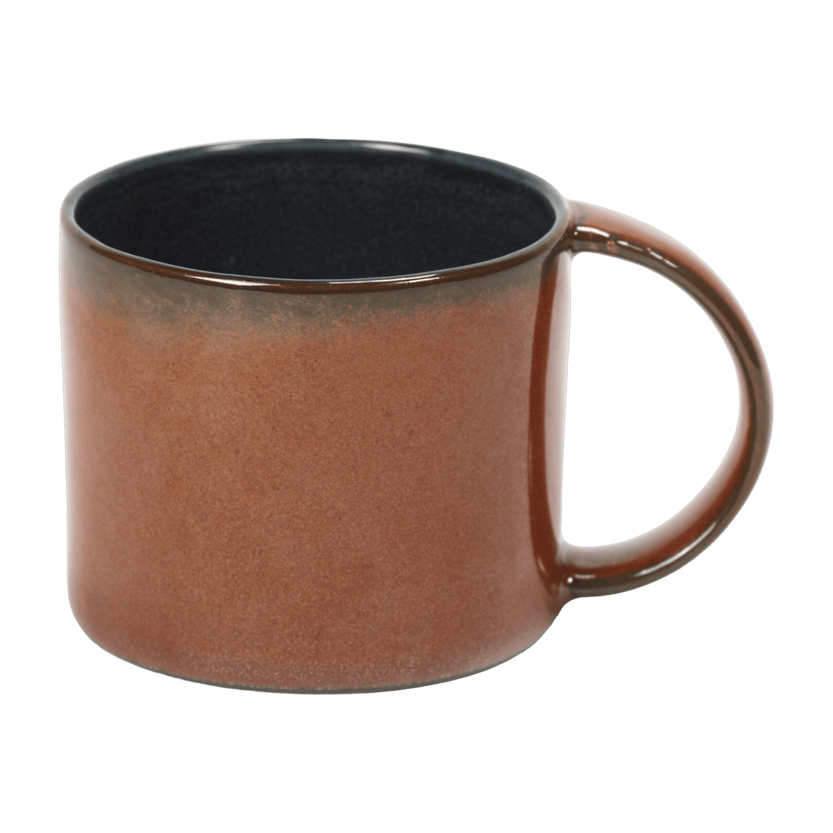 Stoneware cup expresso in rust and navy blue 6 cm - Serax - The Cool Republic